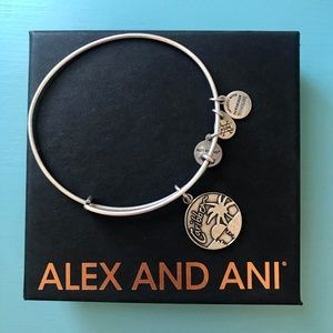 Alex and Ani Silver Caribbean Charm Bangle